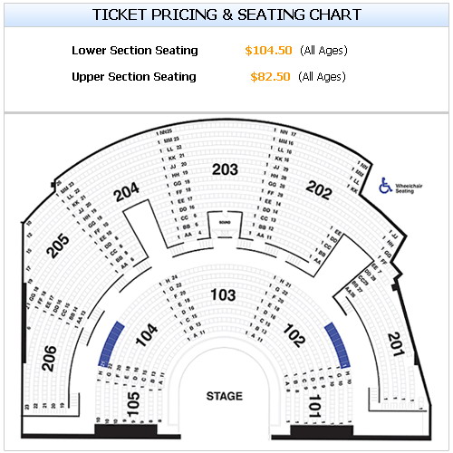 Mystere Theater Seating Chart