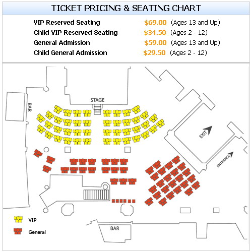 V The Ultimate Variety Show Seating Chart